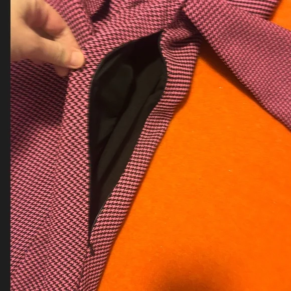 SOLD OUT Zara pink and black houndstooth blazer dress NWT - Picture 5 of 10